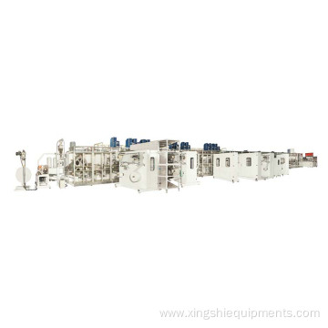 Comfortable baby diaper production line